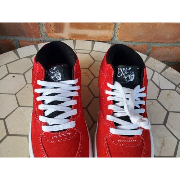 Men Size 11.5 VANS Skate Half Cab Red White‎ Rare Classic Color Pop Crush main image 13